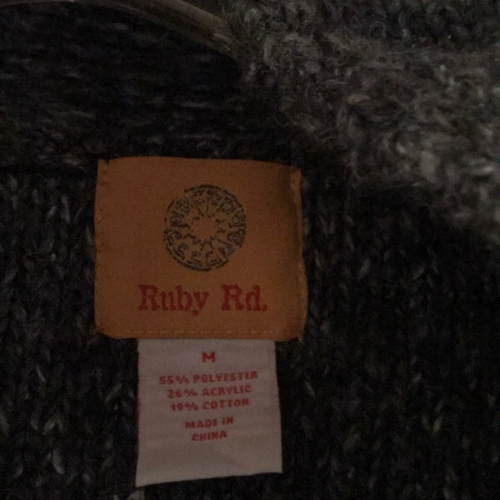 Ruby Rd. Chunky gray sweater - Picture 2 of 4